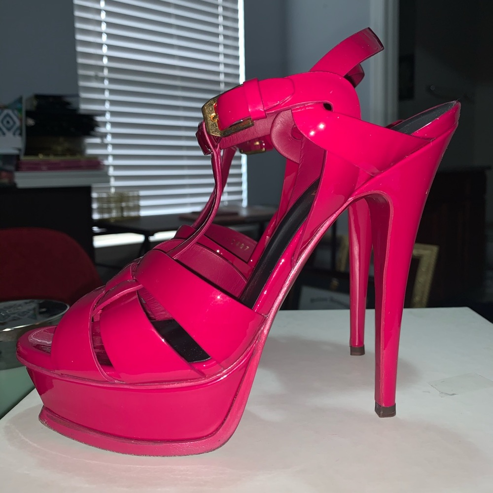 Saint Laure YSL Tribute Pink Sandals
Size: US 7